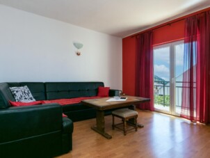Lägenhet med två sovrum med balkong och havsutsikt Gradac
