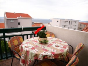 Lägenhet med två sovrum med terrass och havsutsikt Makarska (A-9129-e)