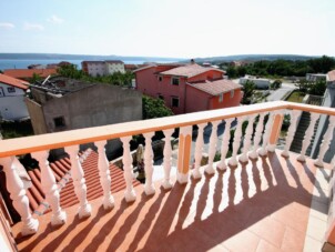 Lägenhet med två sovrum med terrass och havsutsikt Maslenica